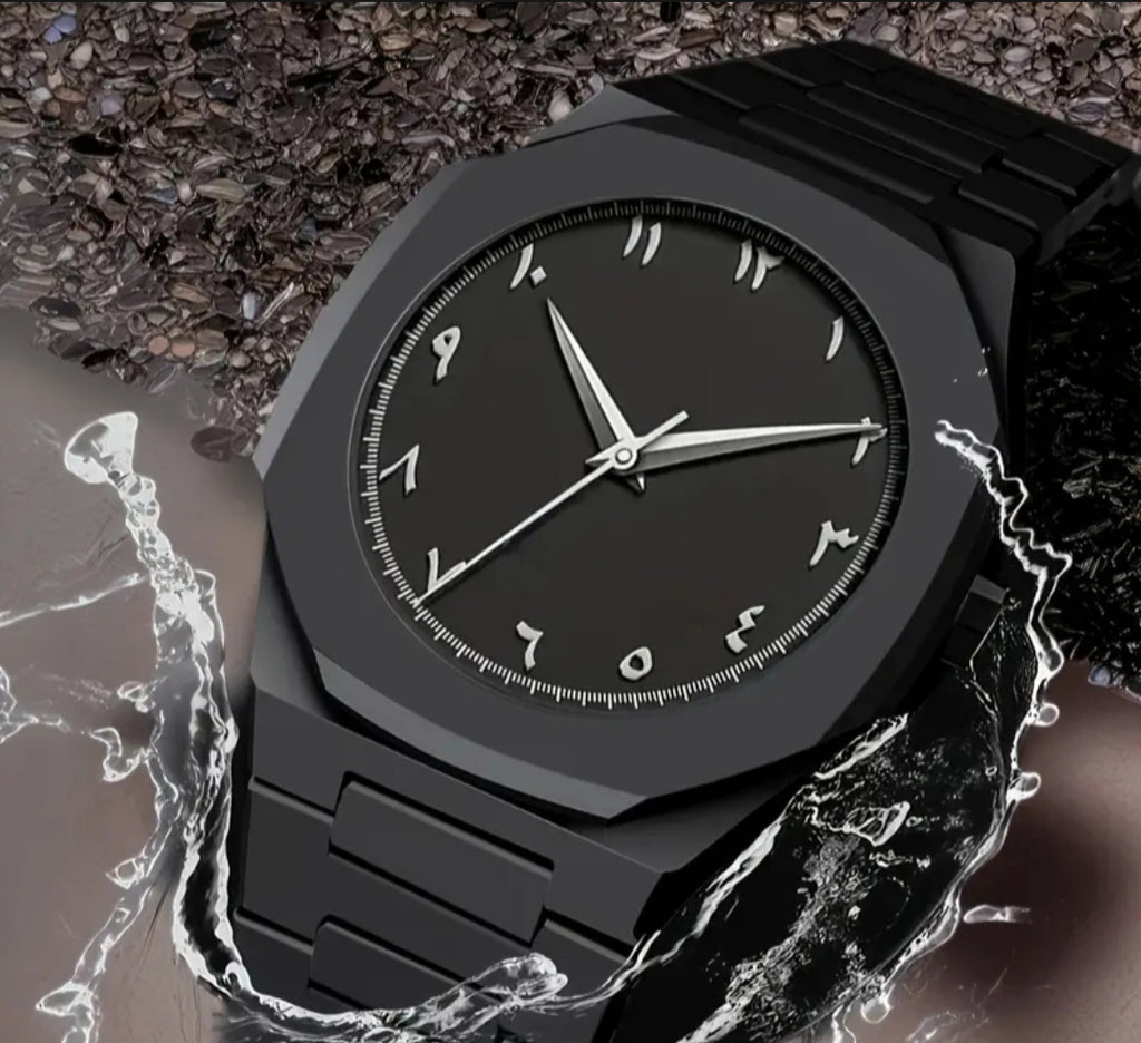 Black Arabic Aura Watch